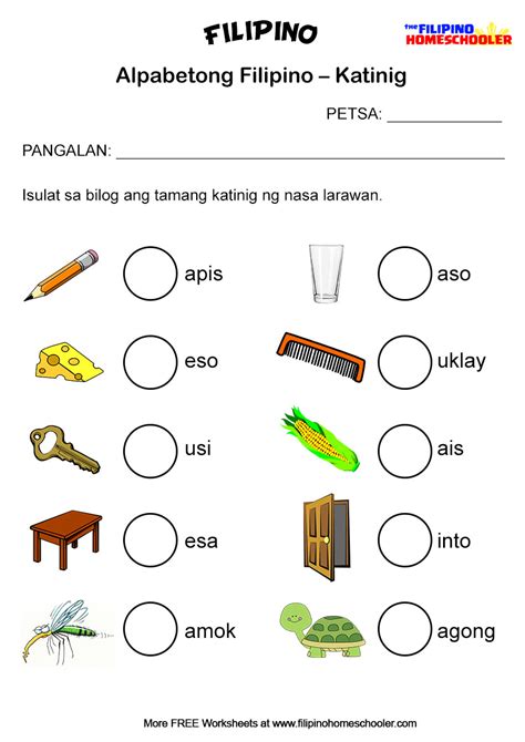 Tagalog Abakada Practice Reading