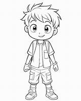 Cool Boy Coloring Pages sketch template