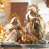 Raz 15.25" Winter White Holy Family Christmas Nativity Scene | Raz ...