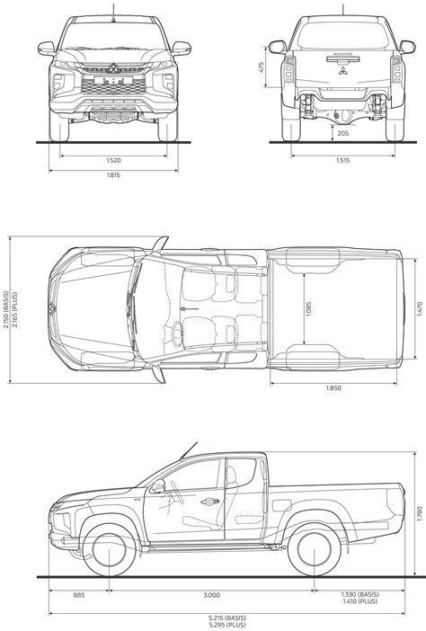 Mitsubishi L200 Dimensions