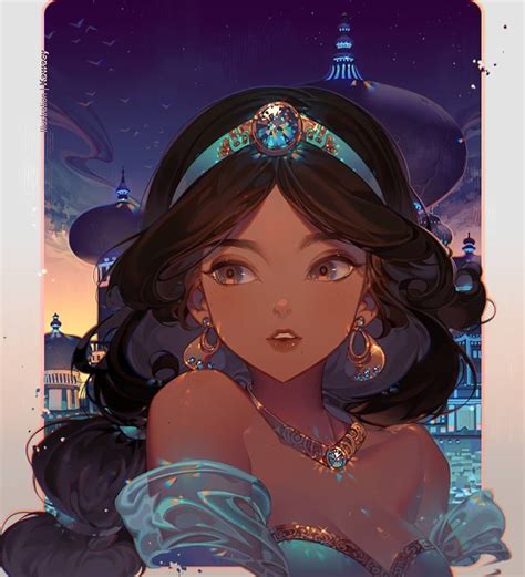 Princess Jasmine💙 By kawanocy | Disney princess anime, Disney princess ...