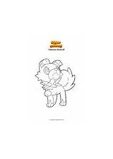 Coloring Page Pokemon Rockruff  Supercoloredcom sketch template