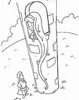Rapunzel coloring Pages Fairy tale sketch template