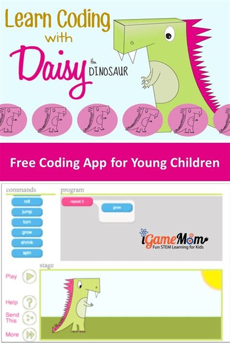 Free App: Teach Young Children Computer Coding with Daisy the Dinosaur