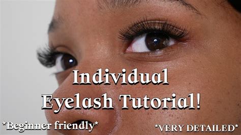 INDIVIDUAL EYELASH TUTORIAL| Beginner Friendly - YouTube