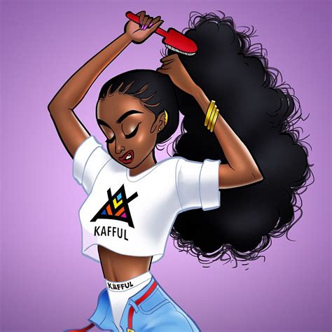 Swag Black Girl Cartoon Wallpaper | Webphotos.org