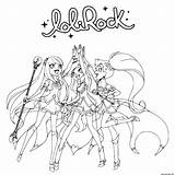 Auriana Lolirock Sketch Coloring Page sketch template