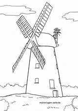 Wind Mill Coloring Pages sketch template