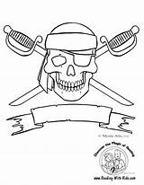 Pirate Skeleton Coloring Pages sketch template