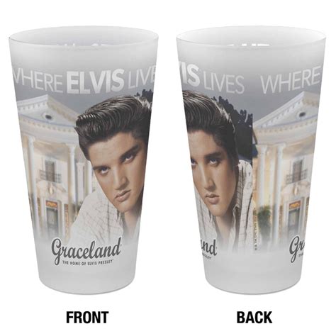 Where Elvis Lives Frosted Pint Glass - Graceland Official Store