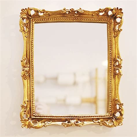 Buy lemonadeus Ornate Gold Baroque Frame Mirror Luxury Elegant Small ...