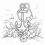 Anchor Coloring Pages sketch template