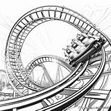 Roller Coaster Coloring Pages  Free & Printable sketch template