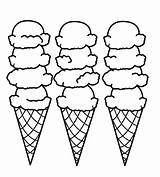 Ice Cream Scoops Coloring Pages sketch template