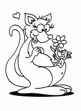 Lovely Kangaroos coloring Page  Download Print Or Color Online For Free sketch template
