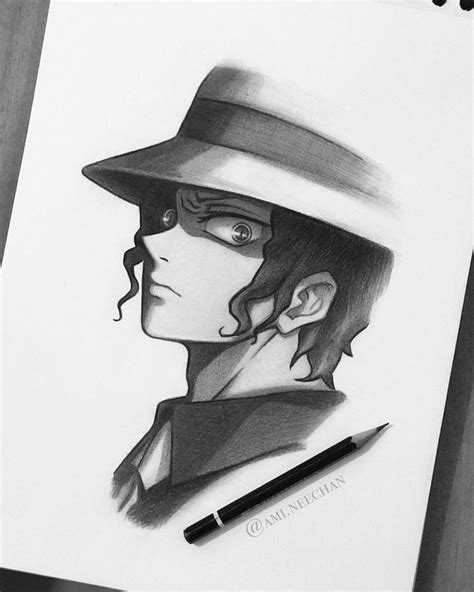 Ami 🦋 on Instagram: “My pencil drawing of fashionable Demon King, Muzan ...