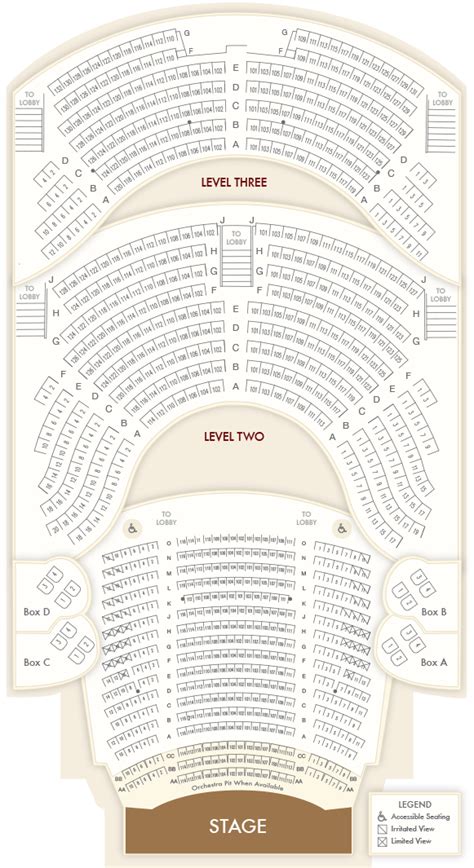 Lexington Opera House :: Seating Charts