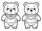 Cinnamon Bear Themed Coloring Sheet  Page sketch template