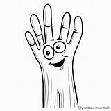 Hand Coloring Pages  Free & Printable sketch template