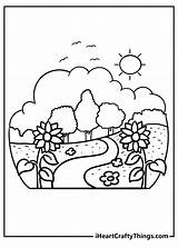 Nature Coloring Pages For Kids Printable sketch template