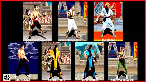 Mortal Kombat ARCADE All CHARACTERS edición completa COMPLETE EDITION - YouTube