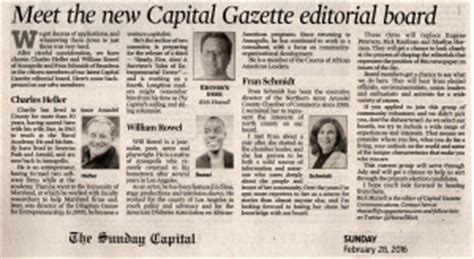 Capital newspaper editorial board - Charles Heller