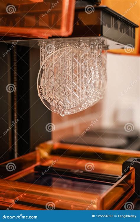 Resin 3D Printing, SLA Build Stock Image - Image of mesh, plastic: 125554095
