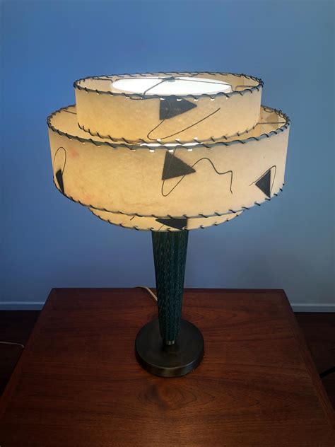 Mid Century Modern Lamp, MCM Table Lamp, Atomic Ranch Lamp, Fiberglass ...