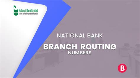 National Bank Branch Routing Numbers - BangladeshiBank.com