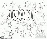 Juana Nombre Español Para Colorear Pintar E Imprimir sketch template