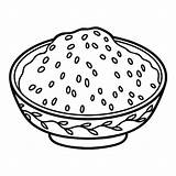 Premium Vector  Coloring Book For Children Steamed Rice Bowl sketch template