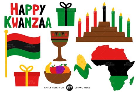 Kwanzaa Clip Art African American Clipart Kinara Clip Art | Etsy