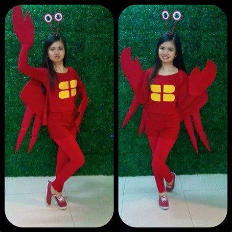 Diy sebastian crab costume | Homemade mermaid costumes, Little mermaid ...