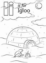 Igloo Letter I sketch template