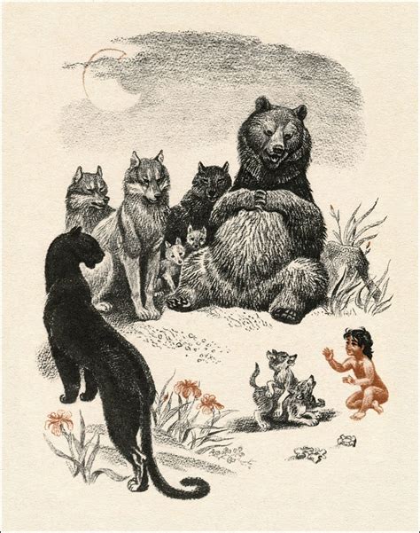 The Jungle Book by Rudyard Kipling. Mowgli. Illustrator Sergey Artyushenko, 1986. | Rudyard ...