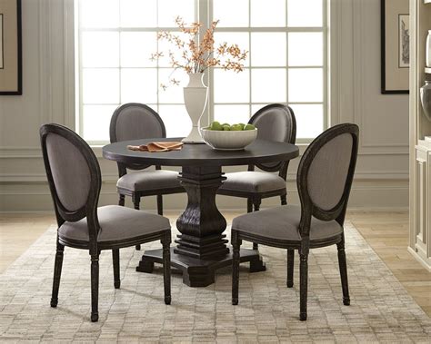 Dayton Antique Black Round Dining Room Set By Scott Living from Coaster | Coleman Furniture