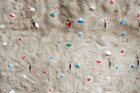 Fragment Of A Rock Climbing Wall Stock Image - Image: 16183063