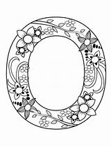 Letter O Coloring Page  Home sketch template