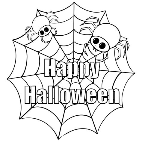 Adult Halloween Coloring Spiders Coloring Pages