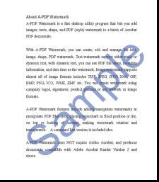 A-PDF Watermark examples [A-PDF.com]