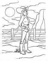 Cowgirl Coloring Page For Kids 12697795 Vector Art At Vecteezy sketch template