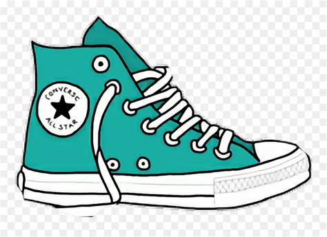 Transparent Converse Clipart - Cartoon Converse Shoes - Png Download (#5536125) - PinClipart