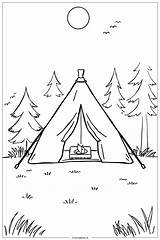 49 camping coloring Pages Free PDF & PNG Printables sketch template