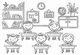 My Classroom Coloring Page Pages sketch template