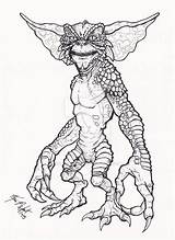 01 15 Gremlin  Gremlins Art Monster coloring Pages sketch template