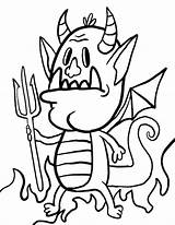 Devil Forks Coloring Pages sketch template