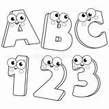 Coloring Pages Letters And Numbers sketch template