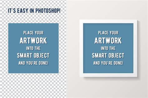 White Square Frame Mockup By Minty Fresh Graphics | TheHungryJPEG