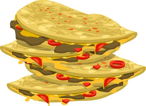 Free vector graphic: Quesadilla, Mexican, Foods, Cuisine - Free Image on Pixabay - 576754