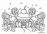 Candyland Board Coloring Pages sketch template